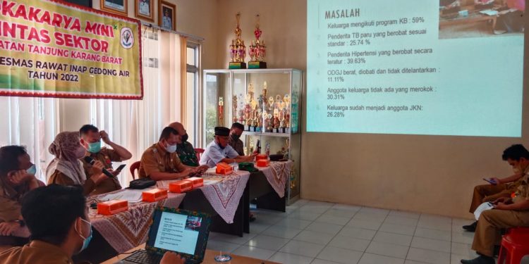 Danramil 410-05/TKP Hadiri Loka Karya Mini Lintas Sektor Kecamatan Tanjungkarang Barat