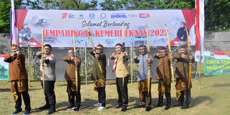 Semarakkan HUT RI Ke 77 Dan Lestarikan Budaya Daerah, Kodim 0735/Surakarta Gelar Lomba Jemparingan Tingkat Nasional