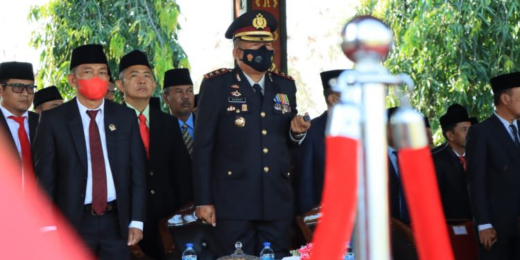 Kapolres Tubaba Hadiri Upacara HUT RI ke 77 Tahun 2022