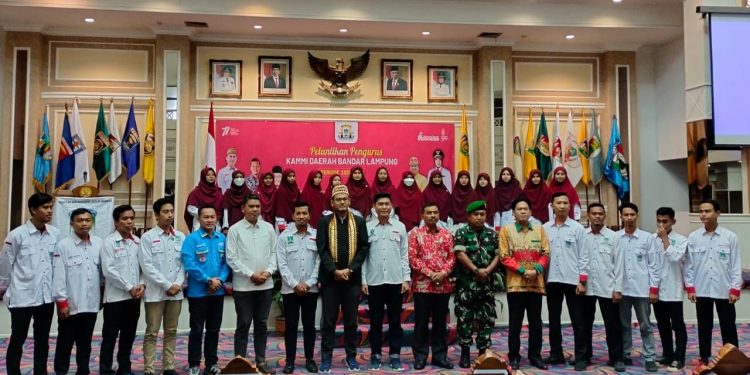 Danramil 410-02 TBS Hadiri Pelantikan Pengurus Daerah KAMMI terpilih Periode 2022-2023 Bandar Lampung