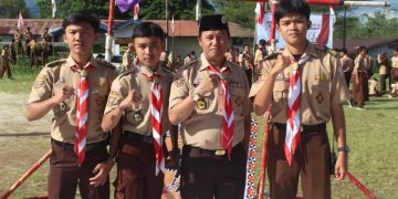 Sekda Lampung Barat Pimpin Langsung Apel Besar Hari Pramuka