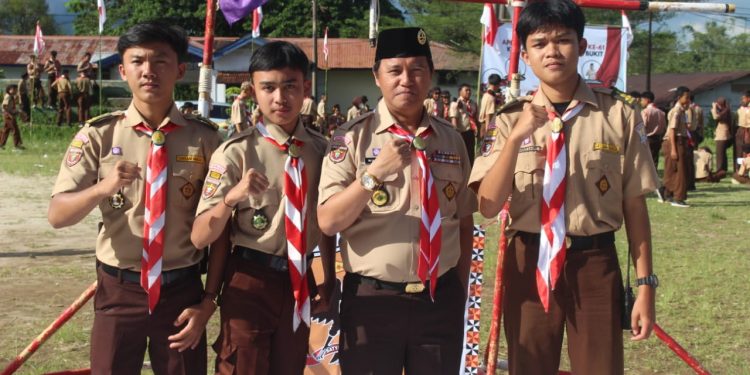 Sekda Lampung Barat Pimpin Langsung Apel Besar Hari Pramuka