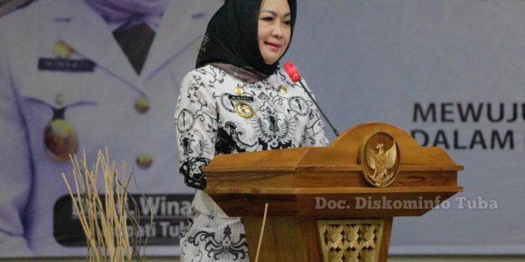 Bupati Winarti hadiri Konferensi Kerja Kabupaten (K3) PGRI Tulang Bawang Tahun 2022
