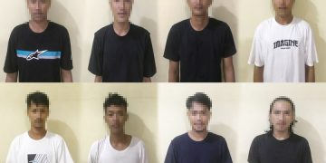 Asyik Bermain Judi Kartu Remi di Depan Cafe, Delapan Pria Ditangkap Polsek Rawa Jitu Selatan