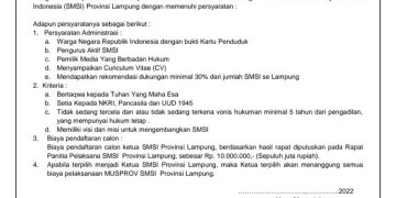 Pendaftaran Calon Ketua SMSI 2022 – 2027 Dibuka Hari Ini