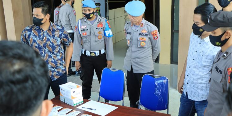 Tes Urine Dadakan Anggota Polres Tubaba, Begini Hasinya