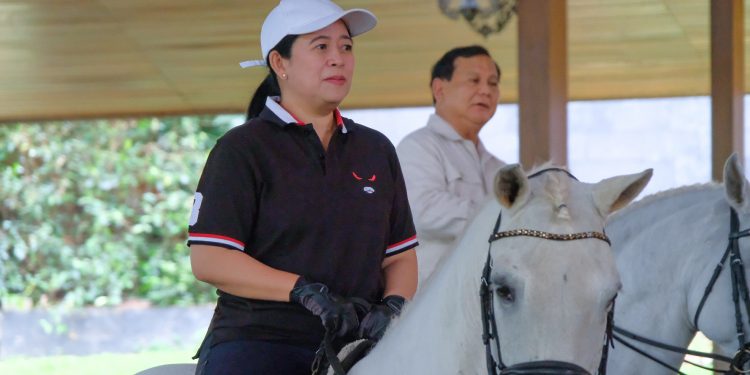 Bertemu di Hambalang, Puan Diajak Naik Kuda Kesayangan Prabowo