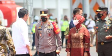 Kapolda Lampung Monitoring Kamtibmas saat Rangkaian Kunjungan Presiden RI di Lampung