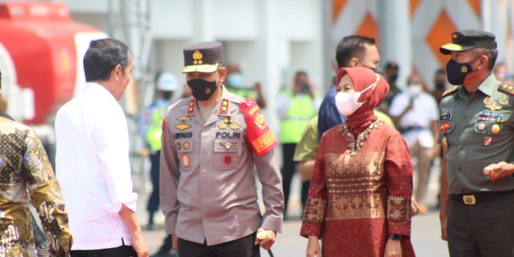 Kapolda Lampung Monitoring Kamtibmas saat Rangkaian Kunjungan Presiden RI di Lampung
