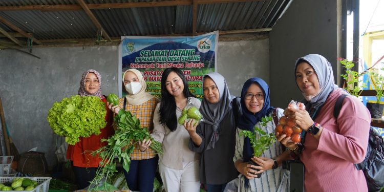 Peduli Kesejahteraan Masyarakatnya, Persit KCK Koorcab Rem 071 PD IV/Diponegoro Sambangi Pedagang Pasar