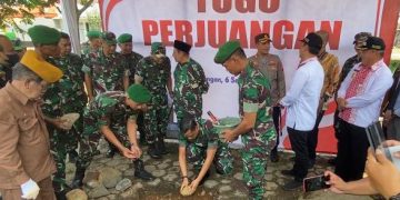 Danrem 071/Wijayakusuma Letakkan Batu Pertama Pembangunan Tugu Perjuangan di Pekalongan