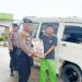 Polres Tulang Bawang Bagikan Beras Gratis Kepada Supir dan Tukang Ojek di 9 Titik