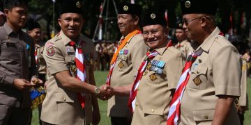 Kwarcab Pramuka Lampung Barat, Gelar Upacara Besar Peringati HUT ke 61