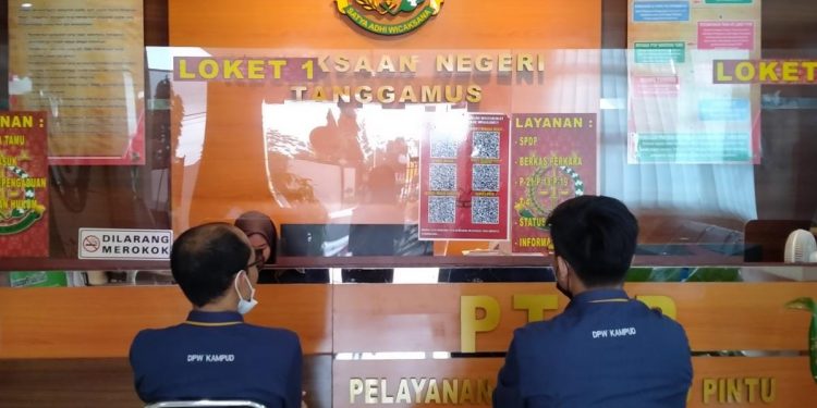 DPP KAMPUD Kirim Aduan Dugaan Korupsi 3 Proyek Dinas PUPR Tanggamus ke Kejari Setempat