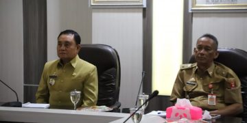 Wakil Bupati Ikuti Zoom Meeting dengan BPS dan BPN