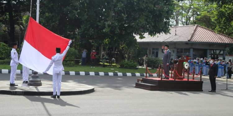 Danrem 071/Wijayakusuma Hadiri Upacara Hari Sumpah Pemuda ke 94 di Pemkab Banyumas