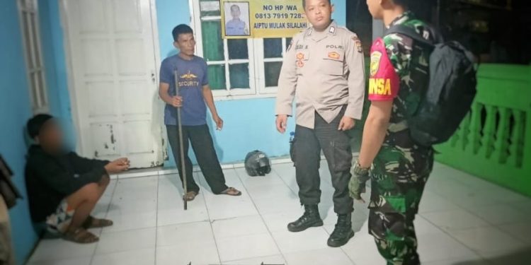 Kompak !!! Babinsa Bersama Bhabinkamtibmas dan Warga, Gagalkan Rencana Aksi Tawuran