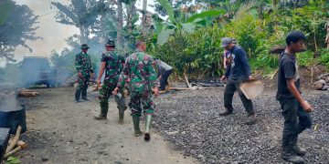Kejar Target, Satgas TMMD ke 115 Kodim 0612/Tasikmalaya Korem 062/TN dan Warga Kebut Perataan Jalan