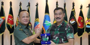 Pangdam XII/Tpr Terima Kunjungan Kerja Tim Peneliti Puslitbang Strahan Balitbang Kemhan