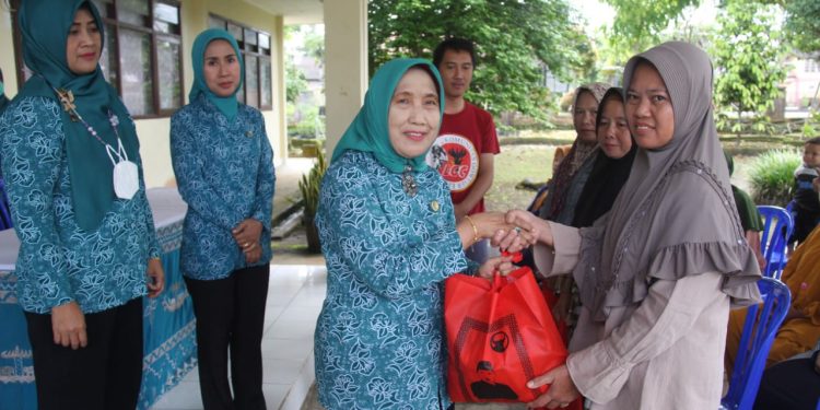 TP-PKK Lambar Salurkan Sembako