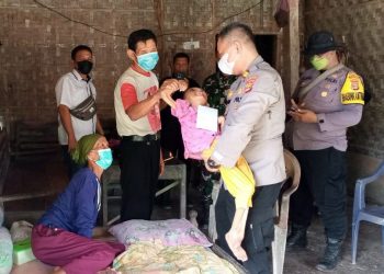 Polsek Dente Teladas Gelar Baksos untuk Anak Penderita Stunting