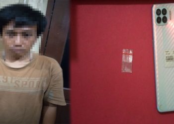 Satresnarkoba Polres Tulang Bawang Tangkap Pria Pengangguran di Menggala Tengah