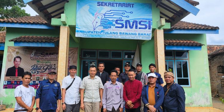 Ketua Forum Organisasi Pers Bersama Jajaran Sambangi Sekretariat SMSI Tubaba