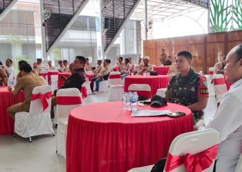 Jadi Narasumber Bimtek, Dansatgas Pamtas Yonif 645/GTY Jelaskan Tugas dalam Menjaga Pengamanan Perbatasan RI-MLY