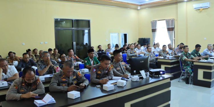 Pastikan Natal dan Tahun Baru Berjalan Kondusif, Polres Tubaba Rakor Lintas Sektoral