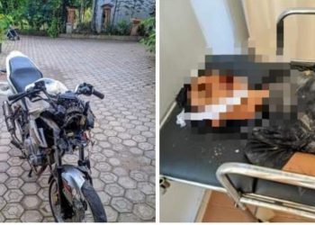 Kecelakaan Motor Vixion Vs Mobil Truk Adu kambing Satu Orang Warga Tubaba