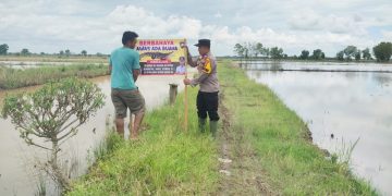 Polsek Rawa Pitu Pasang Benner Imbauan di Tiga Lokasi Berbeda, Ini Tujuannya