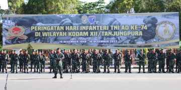 Gubernur Kalbar Pimpin Upacara HUT ke 74 Korps Infanteri