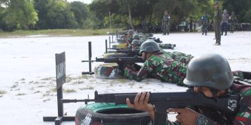 Kodim 1016 Palangka Raya Gelar Latihan Menembak Jatri Triwulan IV