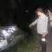 Polisi Olah TKP Kecelakaan yang Akibatkan Lima Orang LR di Penawartama