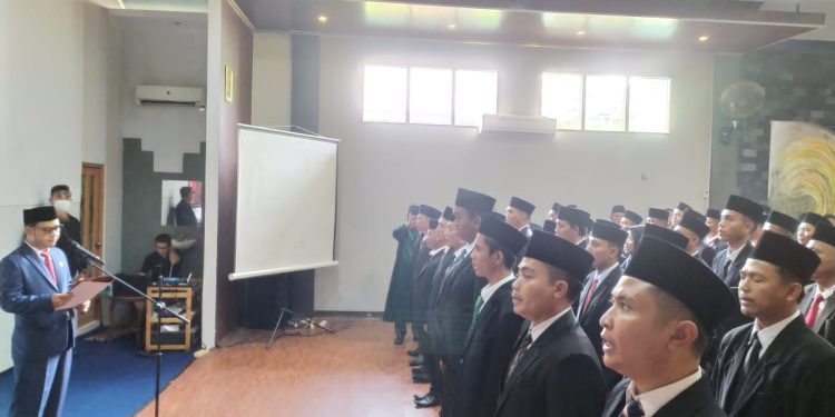 Wakili Pj Bupati, Untung Budiono Hadiri Pelantikan 45 PPK