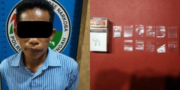 Ecerkan Shabu di Kampung Tetangga, Seoang Warga di Ringkus Polisi