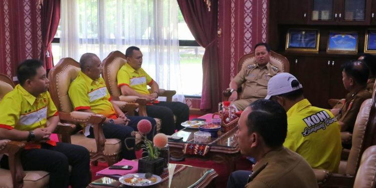 Pj Bupati Terima Laporan Koni Lambar Terkait Porprov