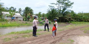 Kapolsek Rawa Pitu Pimpin Langsung KRYD di Lokasi Rawan Buaya