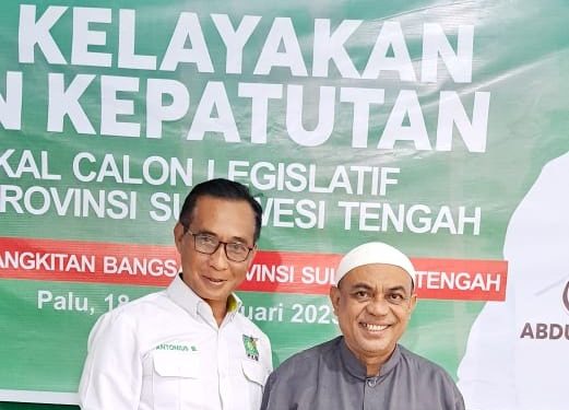 Antonius Bumbungan Lolos Uji Kelayakan dan Kepatutan PKB Sulawesi Tengah