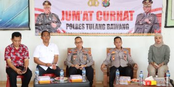 Unek-Unek Warga untuk Polres Tulang Bawang Saat Gelar Jum’at Curhat di Kampung Jaya Makmur