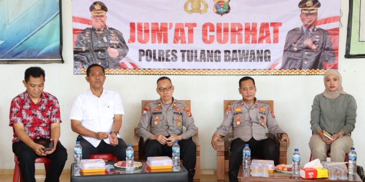 Unek-Unek Warga untuk Polres Tulang Bawang Saat Gelar Jum’at Curhat di Kampung Jaya Makmur