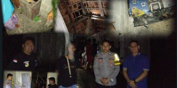 Rumah Warga Tiyuh Terang Mulya Tersambar Petir