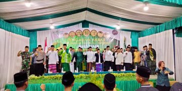 Wakili Danramil, Sertu Sutopo Hadiri Pengajian Akbar Ahad Wage MWCNU Jatiroto