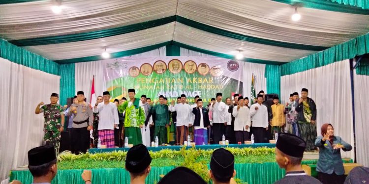 Wakili Danramil, Sertu Sutopo Hadiri Pengajian Akbar Ahad Wage MWCNU Jatiroto