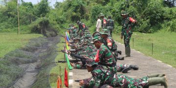 Pelihara Kemampuan Menembak Prajuritnya, Kodim Wonogiri Gelar Latihan Menembak