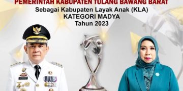 Pemkab Tubaba Raih Penghargaan Kabupaten Layar Anak