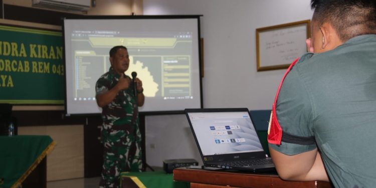 Tingkatkan Kemampuan Tugas Babinsa di Wilayah, Kodim 0410/KBL Gelar Kegiatan Katpuan Digitalisasi