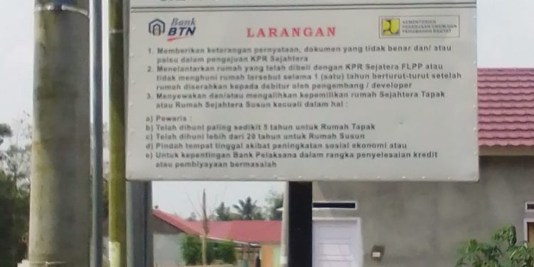 DPD KAMPUD Lampung Selatan Kecam Keras Developer PT. Agus Karya Mandiri Dirikan Rumah di Lahan Fasum
