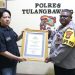Kapolres Tulang Bawang Mendapat Piagam Penghargaan dari Media Pikiran Lampung Grup