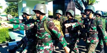 Pimpin Tradisi Masuk Satuan, Danyonarmed 19/105 Tarik Bogani Terima Warga Baru